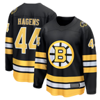 Kooe B.Bruins #44 James Hagens Black Breakaway Stitched Jerseys