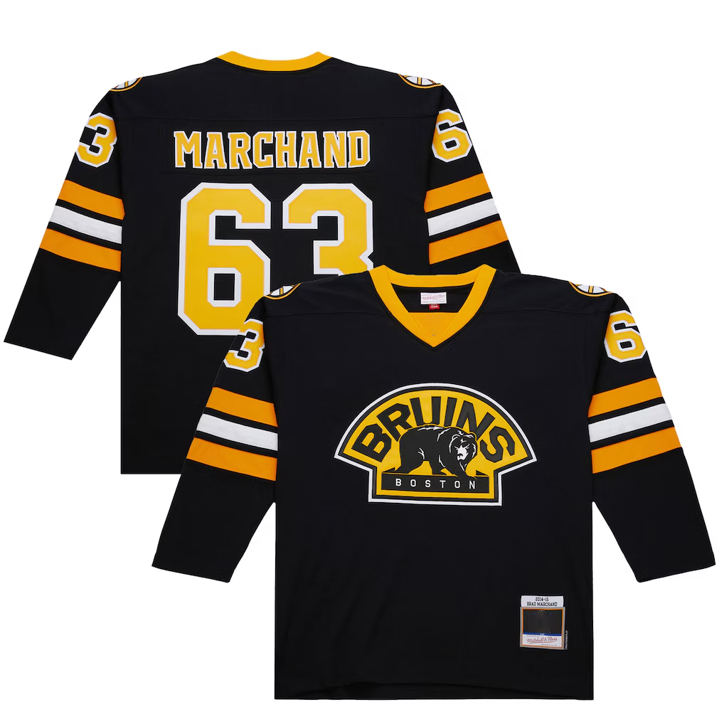 Kooe B.Bruins #63 Brad Marchand Black 2014-15 Power Play Stitched Jerseys