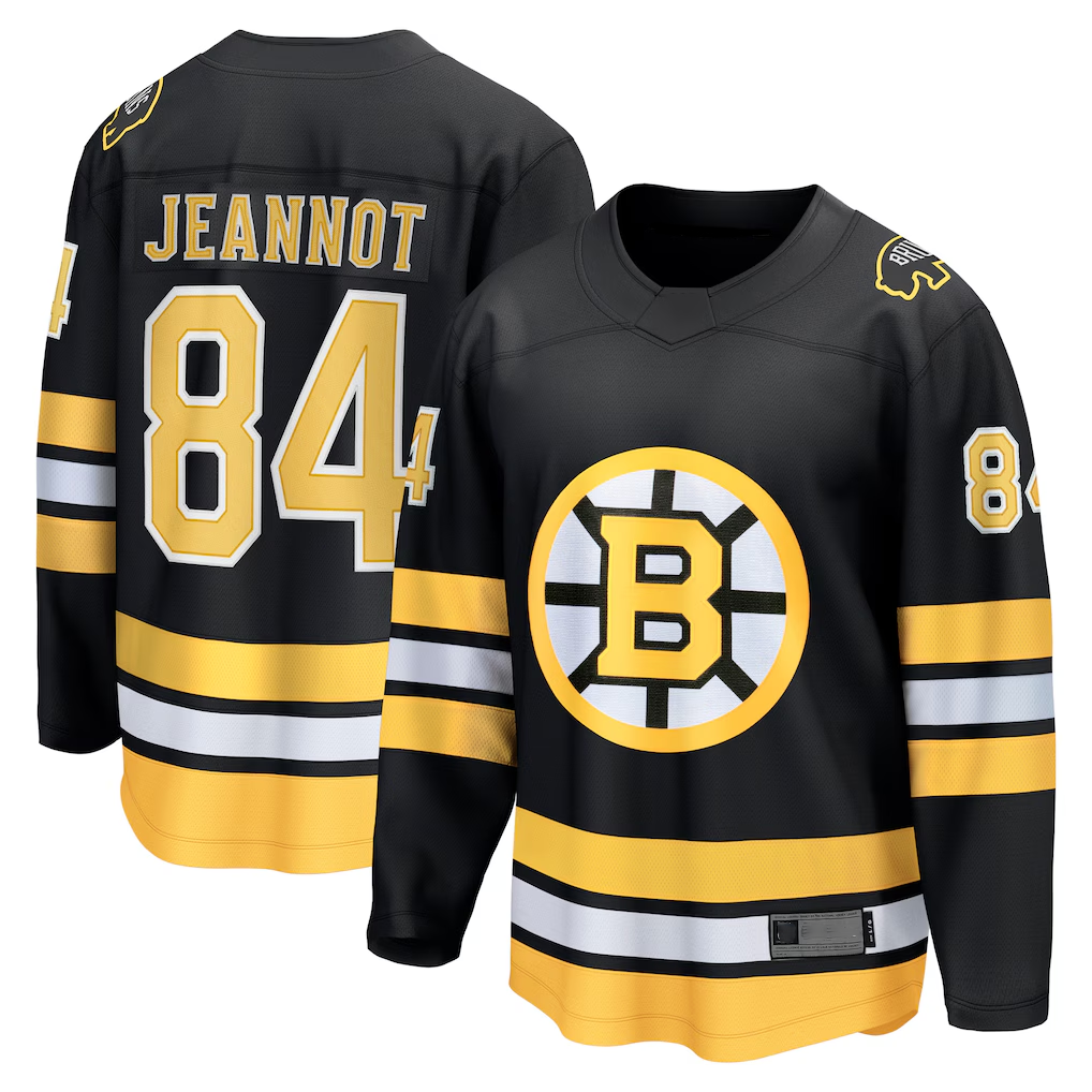 Kooe B.Bruins #84 Tanner Jeannot Black Home Breakaway Player Stitched Jerseys