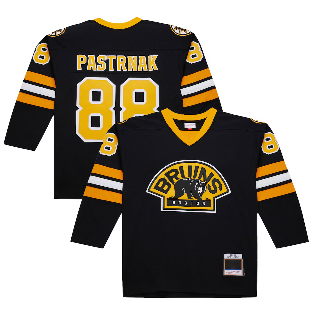 Kooe B.Bruins #88 David Pastrnak Black 2014-15 Power Play Stitched Jerseys