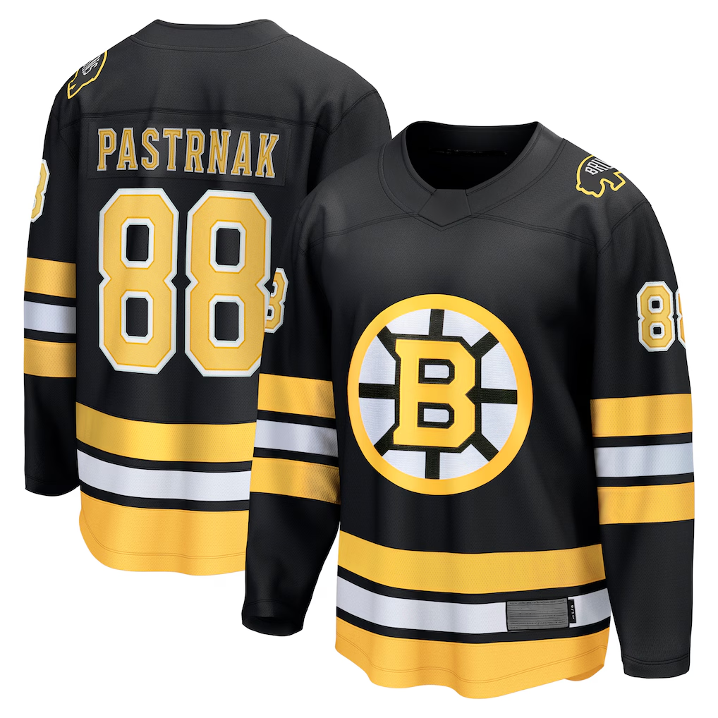 Kooe B.Bruins #88 David Pastrnak Black Home Breakaway Player Stitched Jerseys
