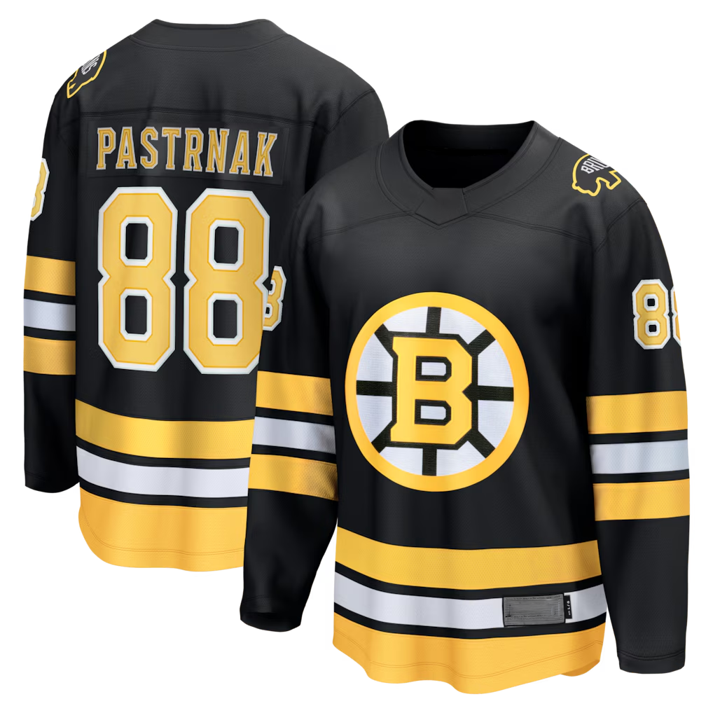 Kooe B.Bruins #88 David Pastrnak Black Home Breakaway Stitched Jerseys