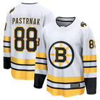 Kooe B.Bruins #88 David Pastrnak White Away Breakaway Player Stitched Jerseys
