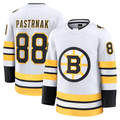 Kooe B.Bruins #88 David Pastrnak White Away Premium Player Stitched Jerseys