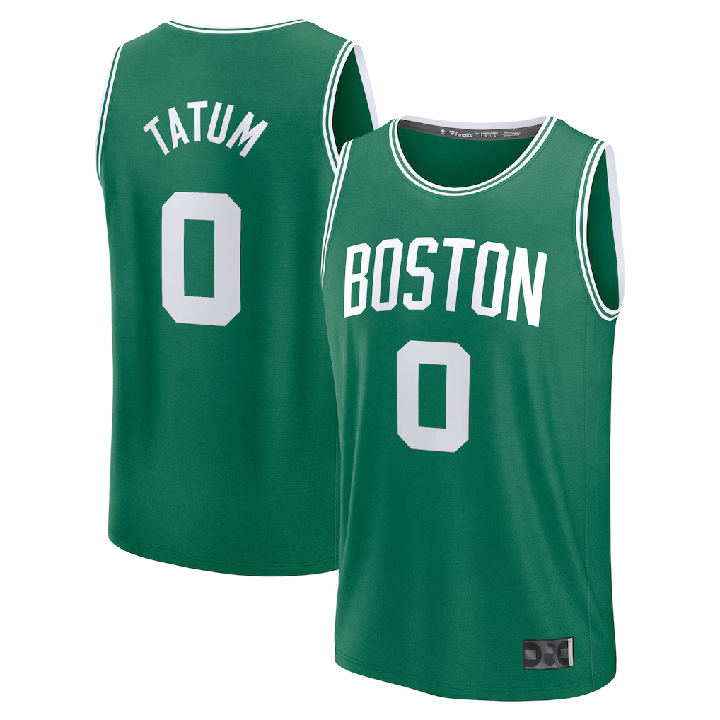 Kooe B.Celtics #0 Jayson Tatum  Kelly Green Fast Break Replica Player Jerseys - Icon Edition