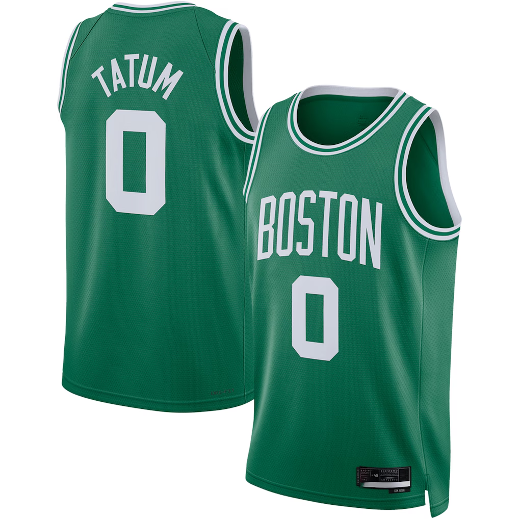 Kooe B.Celtics #0 Jayson Tatum Kelly Green Swingman Jerseys - Icon Edition