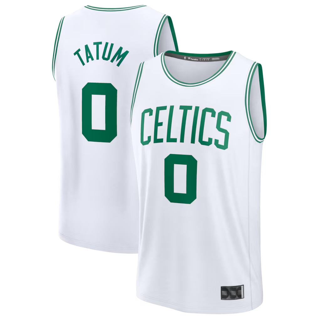 Kooe B.Celtics #0 Jayson Tatum White Fast Break Replica Player Jerseys - Association Edition