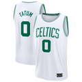 Kooe B.Celtics #0 Jayson Tatum White Fast Break Replica Player Jerseys - Association Edition