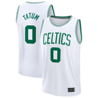Kooe B.Celtics #0 Jayson Tatum White Fast Break Replica Player Jerseys - Association Edition