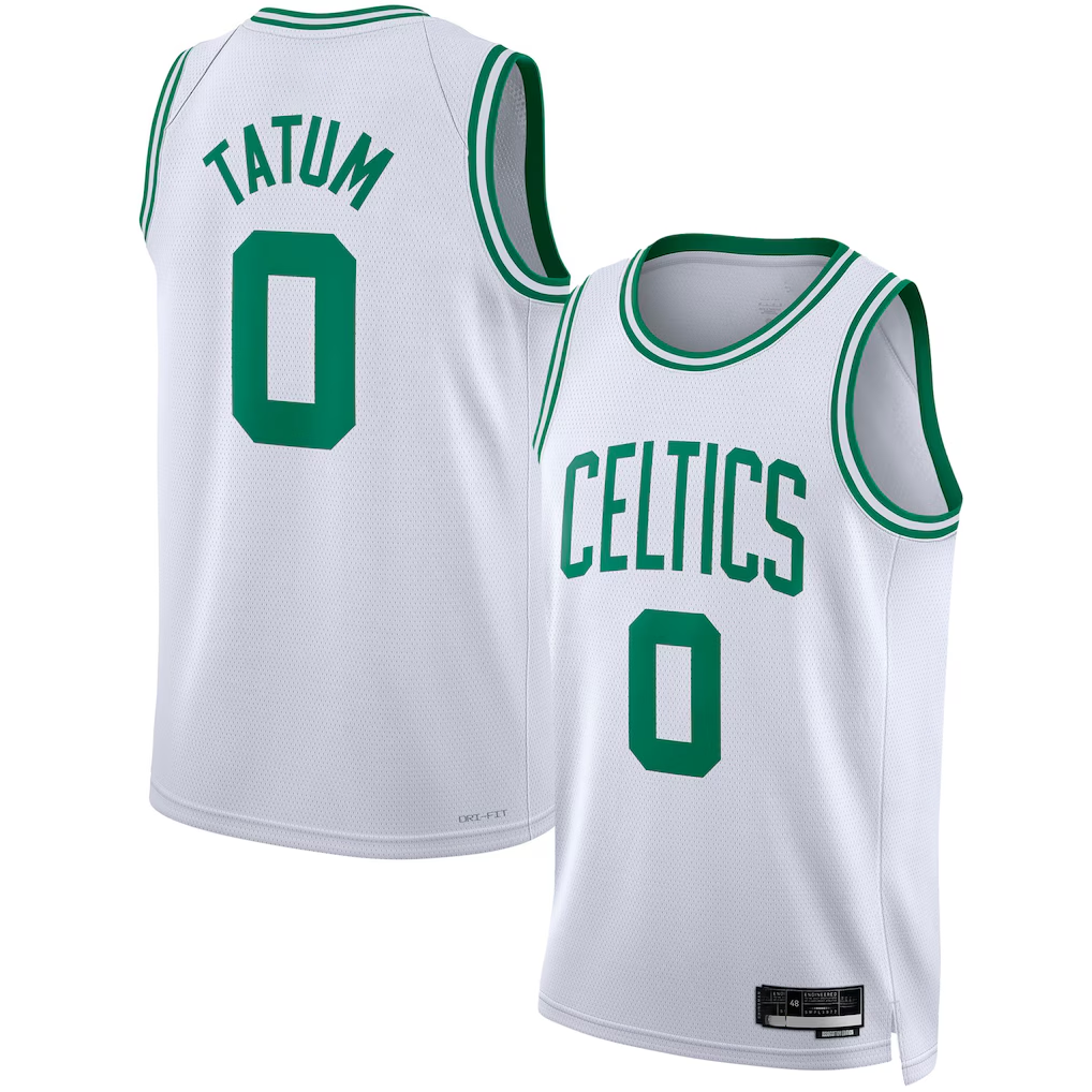 Kooe B.Celtics #0 Jayson Tatum White Swingman Jerseys - Association Edition