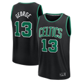 Kooe B.Celtics #13 Paul George Black Fast Break Replica Jerseys - Statement Edition