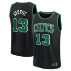Kooe B.Celtics #13 Paul George Black Fast Break Replica Jerseys - Statement Edition