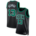 Kooe B.Celtics #13 Paul George Black Swingman Jerseys - Statement Edition