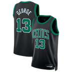 Kooe B.Celtics #13 Paul George Black Swingman Jerseys - Statement Edition