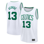 Kooe B.Celtics #13 Paul George  White Fast Break Replica Jerseys - Association Edition