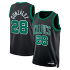 Kooe B.Celtics #28 Hugo Gonz¨¢lez Black Swingman Jerseys - Statement Edition