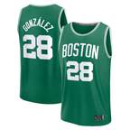 Kooe B.Celtics #28 Hugo Gonzalez Kelly Green 2025  Draft First Round Pick Fast Break Replica Jerseys - Icon Edition