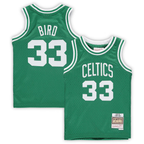 Kooe B.Celtics #33 Larry Bird Mitchell & Ness Kelly Green 1985-86 Hardwood Classics Throwback Team Jerseys