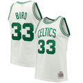 Kooe B.Celtics #33 Larry Bird Mitchell & Ness White Hardwood Classics 198586 Swingman Jerseys