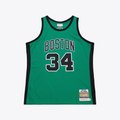 Kooe B.Celtics #34 Paul Pierce Mitchell & Ness Kelly Green 2007-08 Hardwood Classics Authentic Jerseys