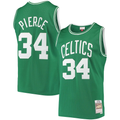 Kooe B.Celtics #34 Paul Pierce Mitchell & Ness Kelly Green Hardwood Classics Swingman Jerseys