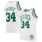 Kooe B.Celtics #34 Paul Pierce Mitchell & Ness White Hardwood Classics Swingman Jerseys