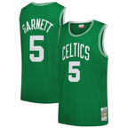Kooe B.Celtics #5 Kevin Garnett Mitchell & Ness Kelly Green 200708 Hardwood Classics Swingman Jerseys