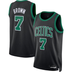 Kooe B.Celtics #7 Jaylen Brown Black Swingman Jerseys - Statement Edition