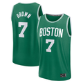 Kooe B.Celtics #7 Jaylen Brown  Kelly Green Fast Break Replica Player Jerseys - Icon Edition