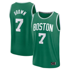 Kooe B.Celtics #7 Jaylen Brown  Kelly Green Fast Break Replica Player Jerseys - Icon Edition