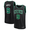 Kooe B.Celtics #9 Derrick White  Black Fast Break Replica Player Jerseys - Statement Edition