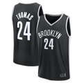 Kooe B.Nets #24 Cam Thomas Black Fast Break Replica Jerseys - Icon Edition