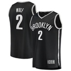 Kooe B.Nets #2 Daniel Wolf Black Fast Break Replica Jerseys - Icon Edition