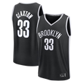 Kooe B.Nets #33 Nic Claxton  Black Fast Break Replica Jerseys - Icon Edition