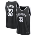Kooe B.Nets #33 Nic Claxton  Black Fast Break Replica Jerseys - Icon Edition