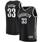 Kooe B.Nets #33 Nicolas Claxton  Black Fast Break Replica Jerseys - Icon Edition