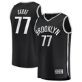 Kooe B.Nets #77 Ben Saraf  Black Fast Break Replica Jerseys - Icon Edition