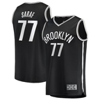 Kooe B.Nets #77 Ben Saraf  Black Fast Break Replica Jerseys - Icon Edition