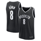 Kooe B.Nets #8 Egor D?min Black Fast Break Replica Jerseys - Icon Edition