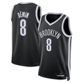 Kooe B.Nets #8 Egor D?min Black Swingman Jerseys - Icon Edition
