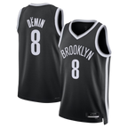 Kooe B.Nets #8 Egor D?min Black Swingman Jerseys - Icon Edition