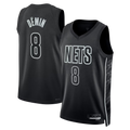 Kooe B.Nets #8 Egor D?min  Black Swingman Jerseys - Statement Edition