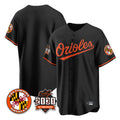 Kooe B.Orioles Black 30th Anniversary of 2131 Home Game Blank Player Stitched Jerseys
