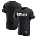 Kooe B.Orioles Black City Connect Limited Elite Home Blank Player Stitched Jerseys