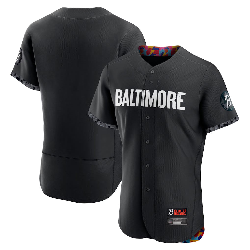 Kooe B.Orioles Black City Connect Limited Elite Home Blank Player Stitched Jerseys