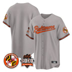 Kooe B.Orioles Gray 30th Anniversary of 2131 Home Game Blank Player Stitched Jerseys