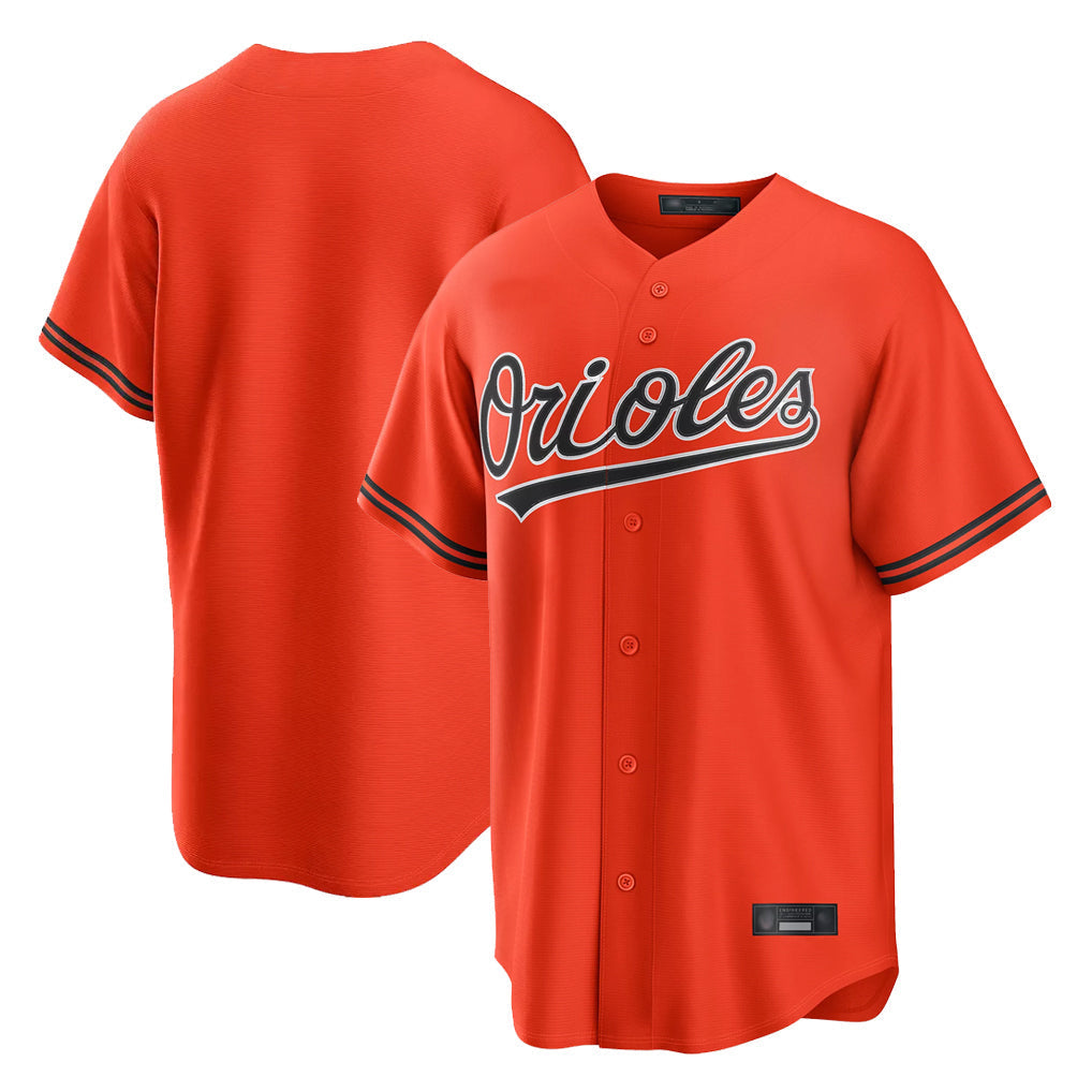 Kooe B.Orioles Orange Home Game Blank Player Stitched Jerseys