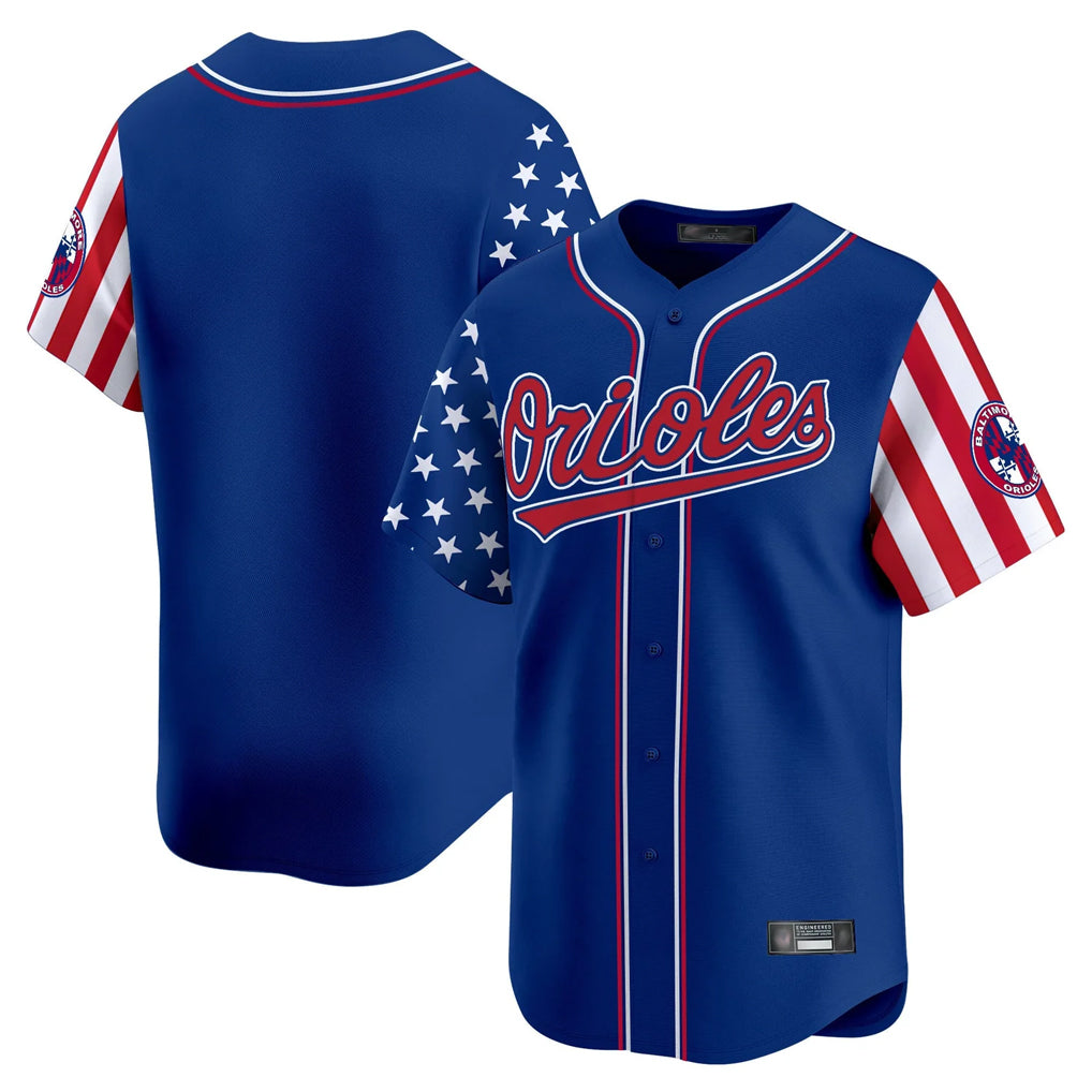 Kooe B.Orioles Royal Independence Day Vapor Premier Limited Home Game Blank Player Stitched Jerseys