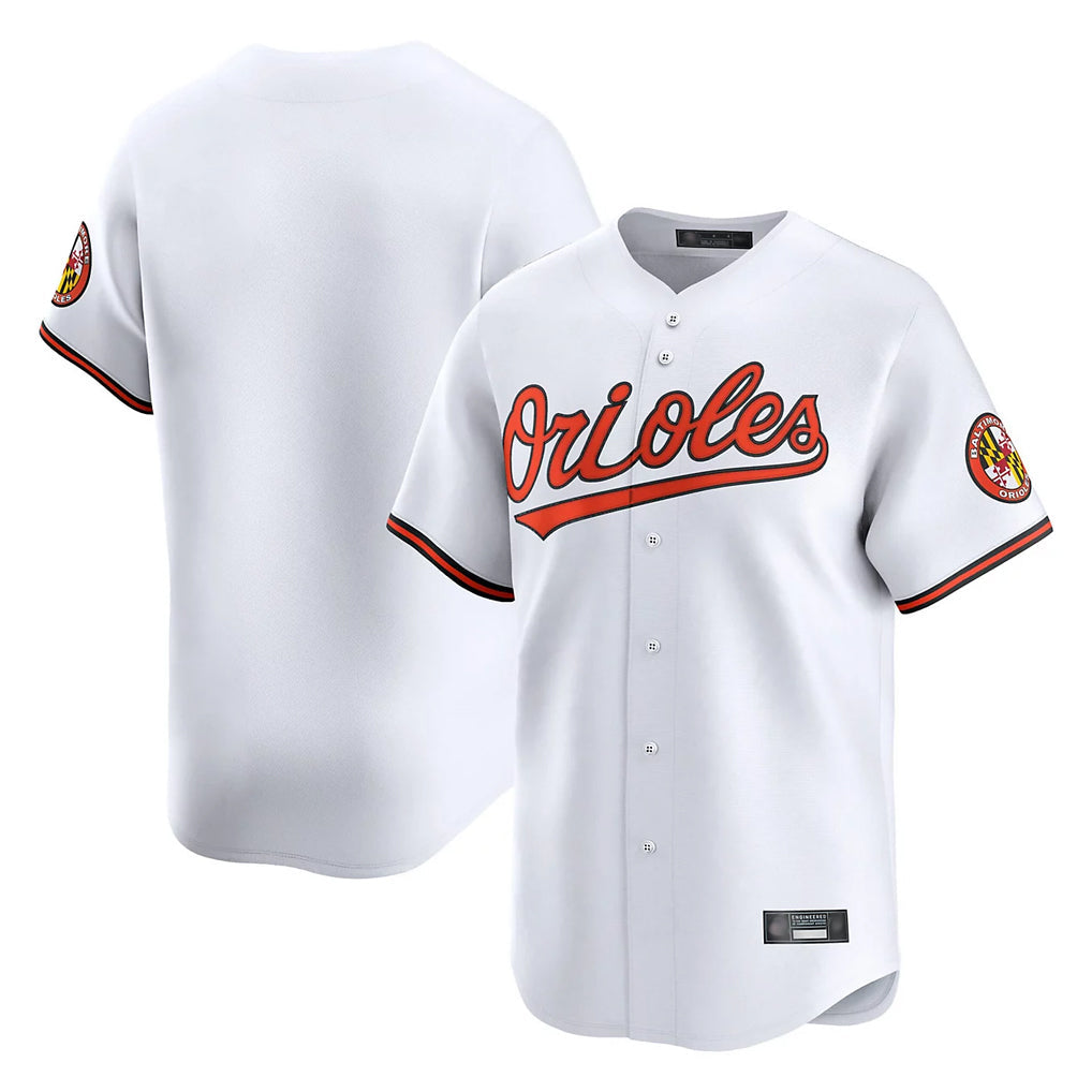 Kooe B.Orioles White Limited Home Game Blank Player Stitched Jerseys