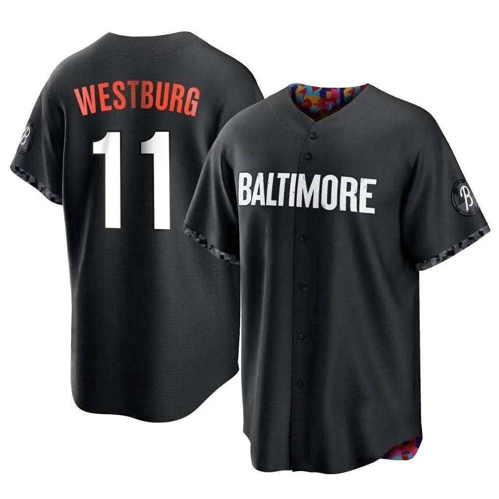 Kooe B.Orioles #11 Jordan Westburg Player Black City Connect Home Game Stitched Jerseys